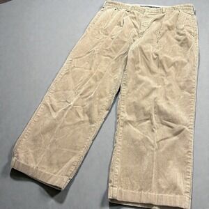Vintage Polo Ralph Lauren Cords Mens Corduroy Pants Tan 38x27 Classic